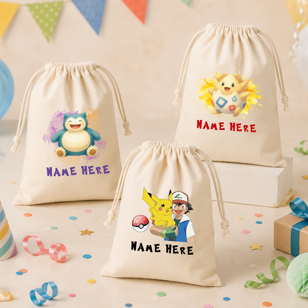 Pokemon Custom Favor Bags