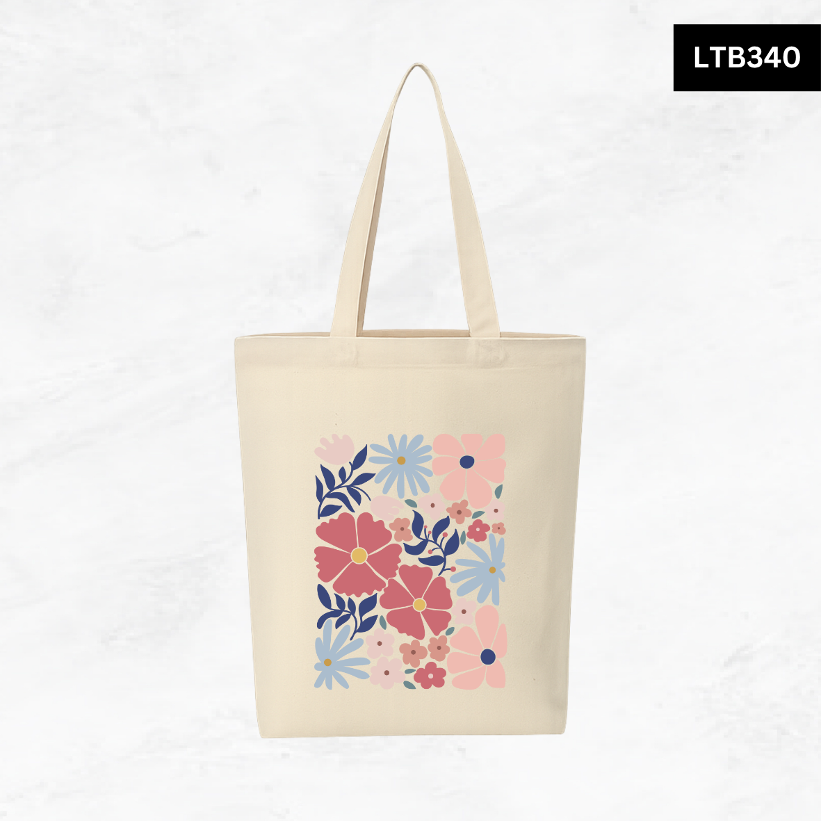 Canvas A4 Tote Bag - Floral Designs