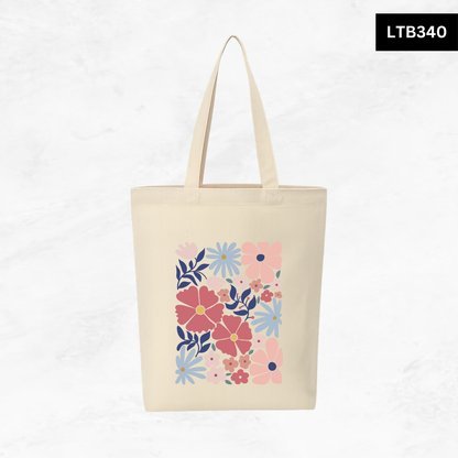 Canvas A4 Tote Bag - Floral Designs
