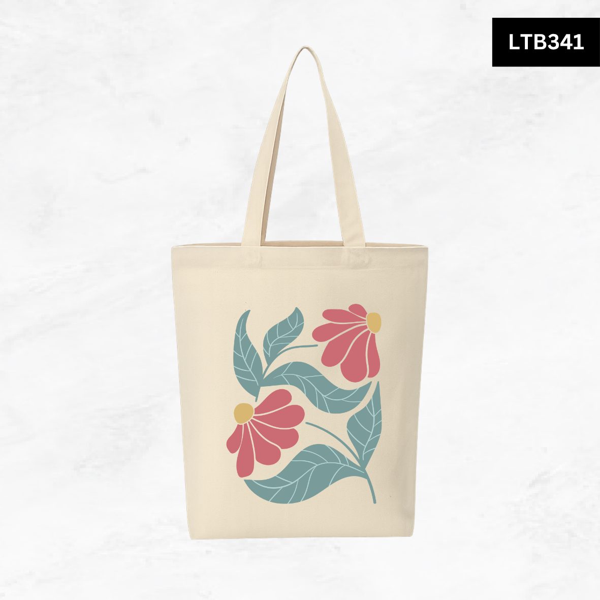 Canvas A4 Tote Bag - Floral Designs