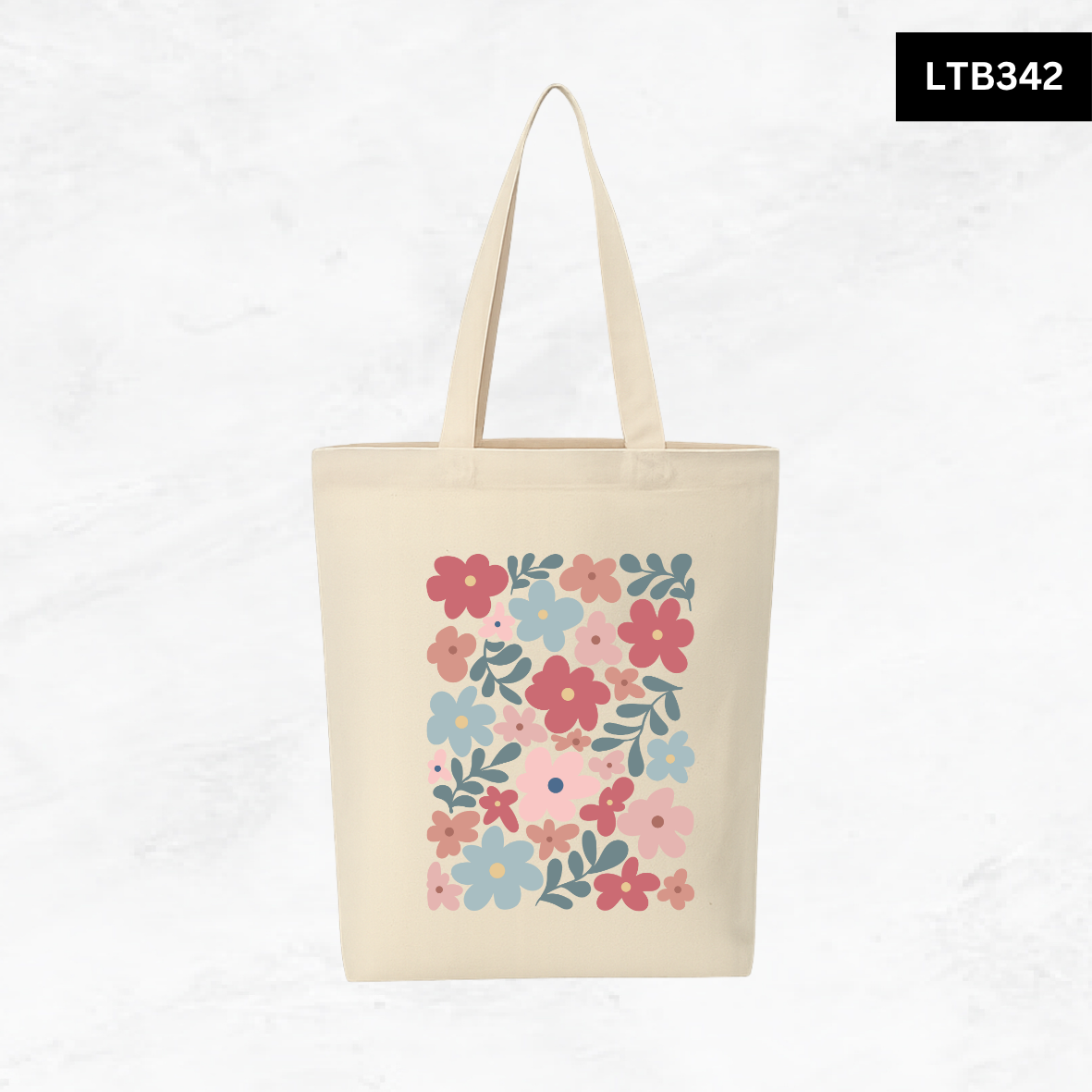 Canvas A4 Tote Bag - Floral Designs