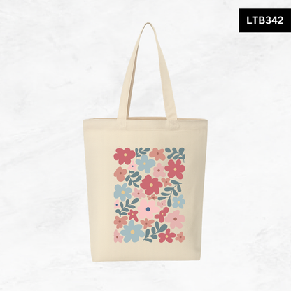 Canvas A4 Tote Bag - Floral Designs