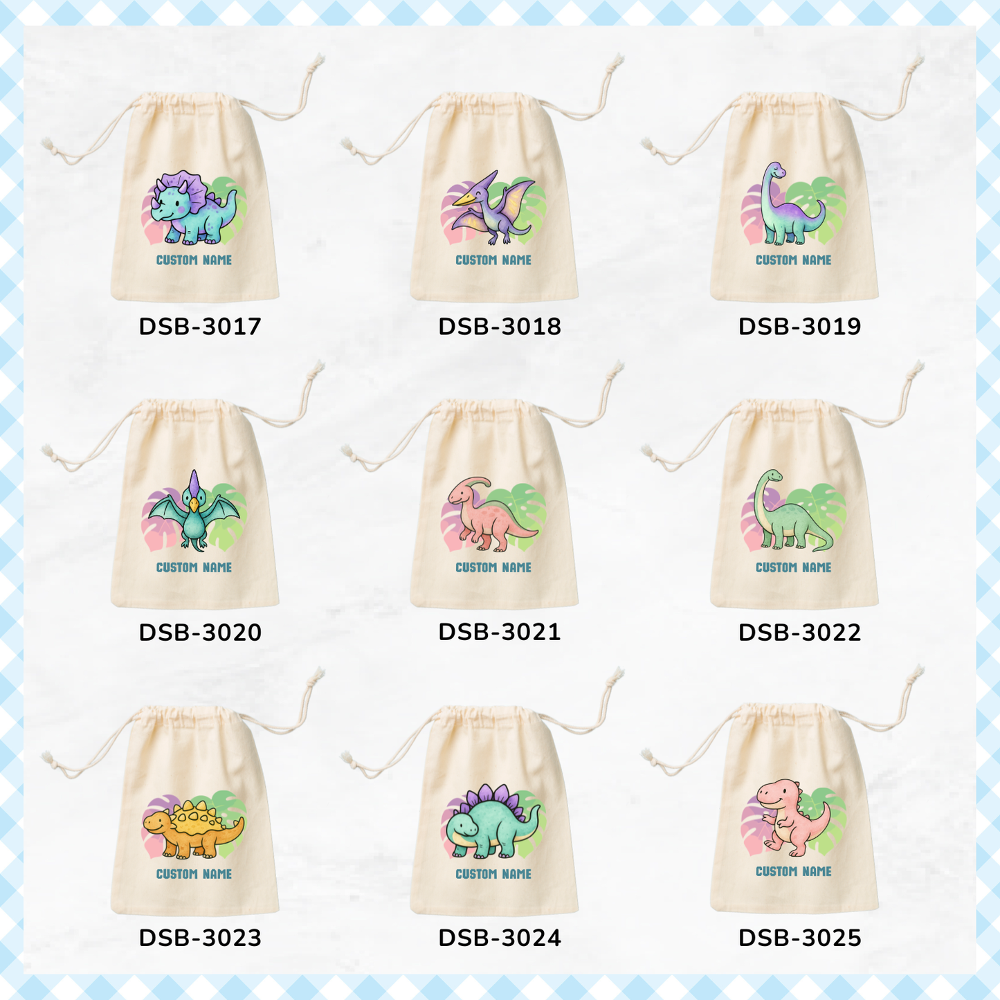 Tropical Dino Favor Bags