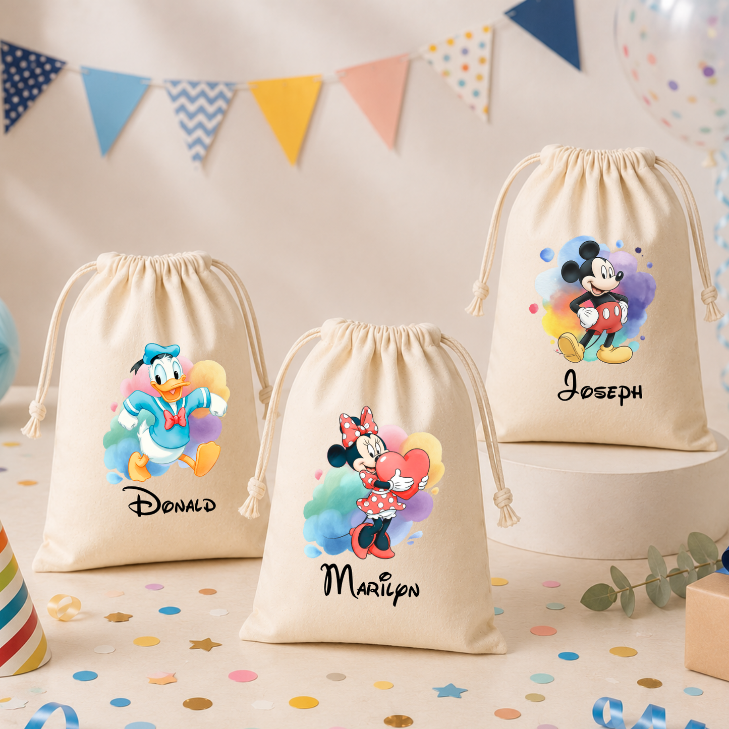 Mickey & Friends Custom Favor Bags