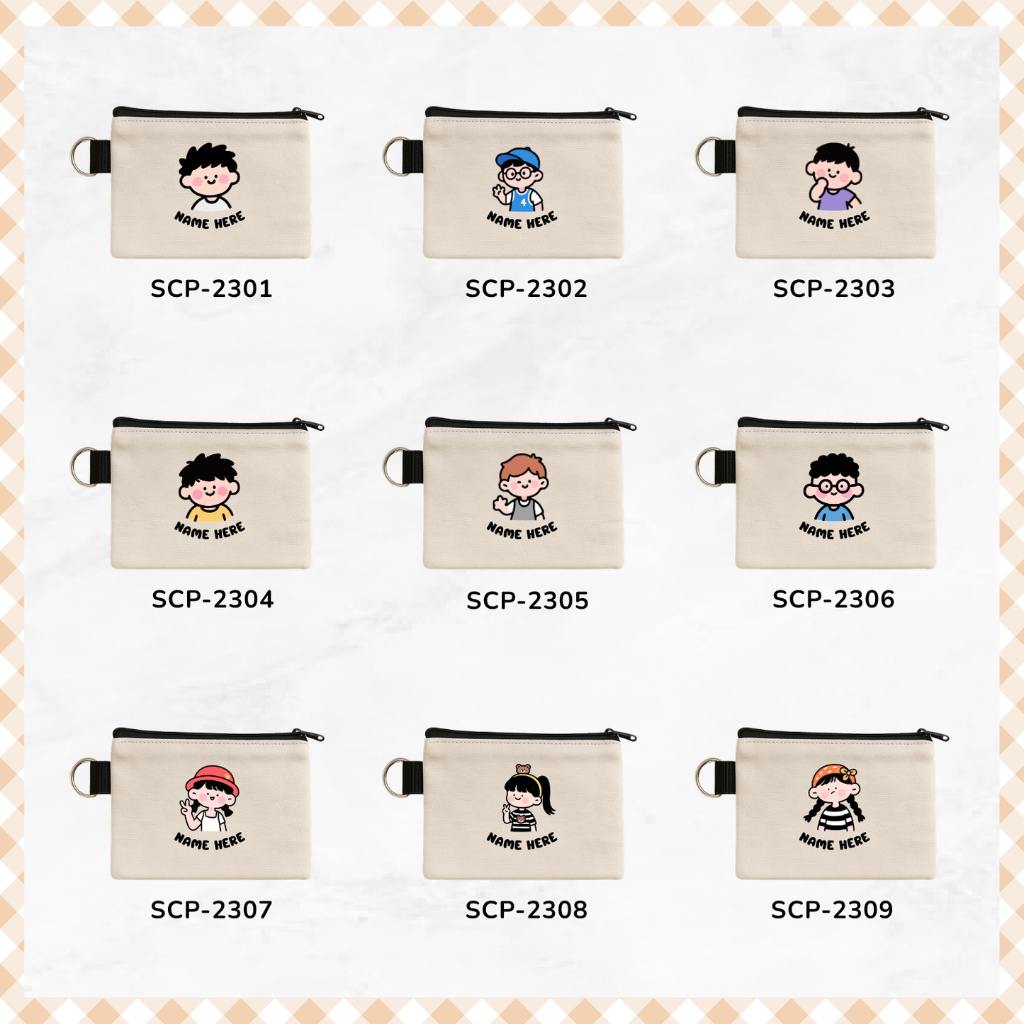 Chibi Crew - Keyring Coin Purse