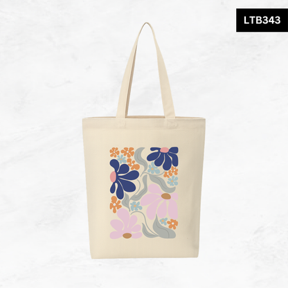 Canvas A4 Tote Bag - Floral Designs