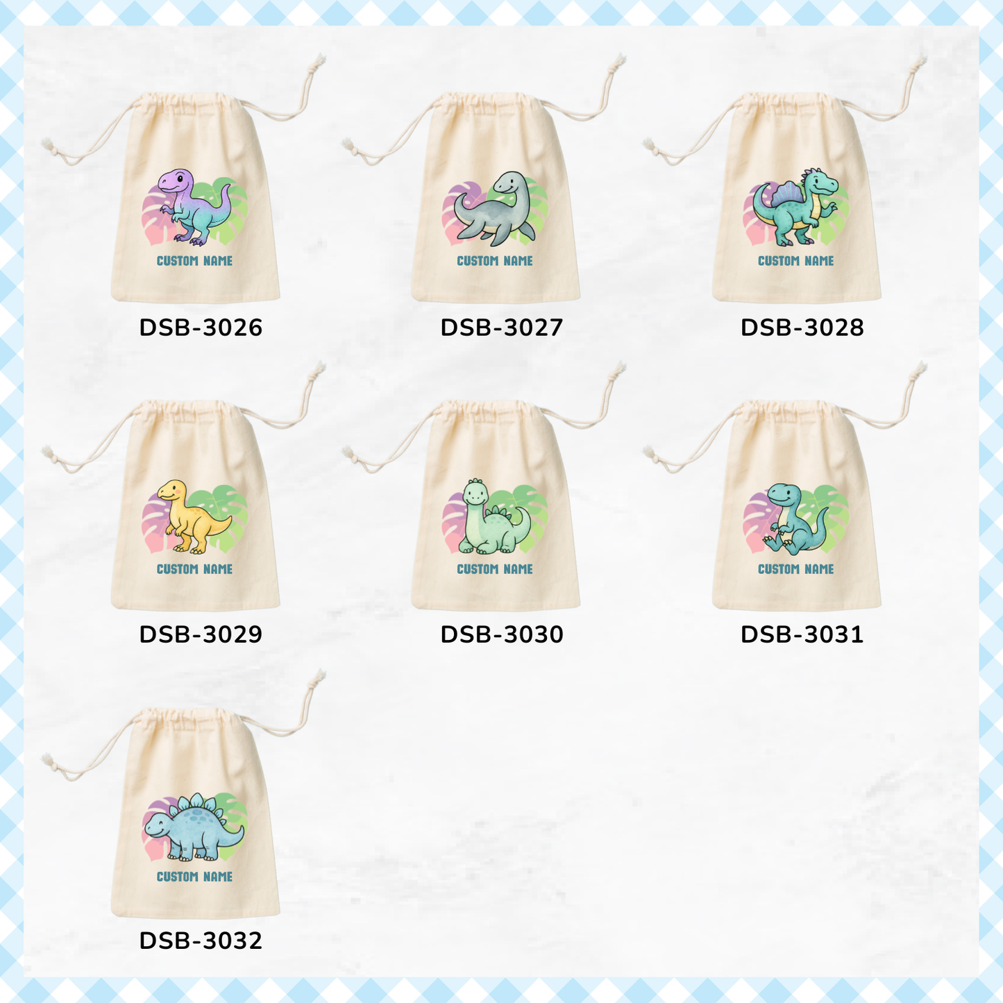 Tropical Dino Favor Bags