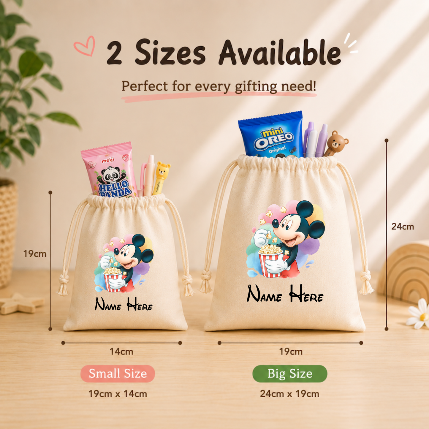 Mickey & Friends Custom Favor Bags