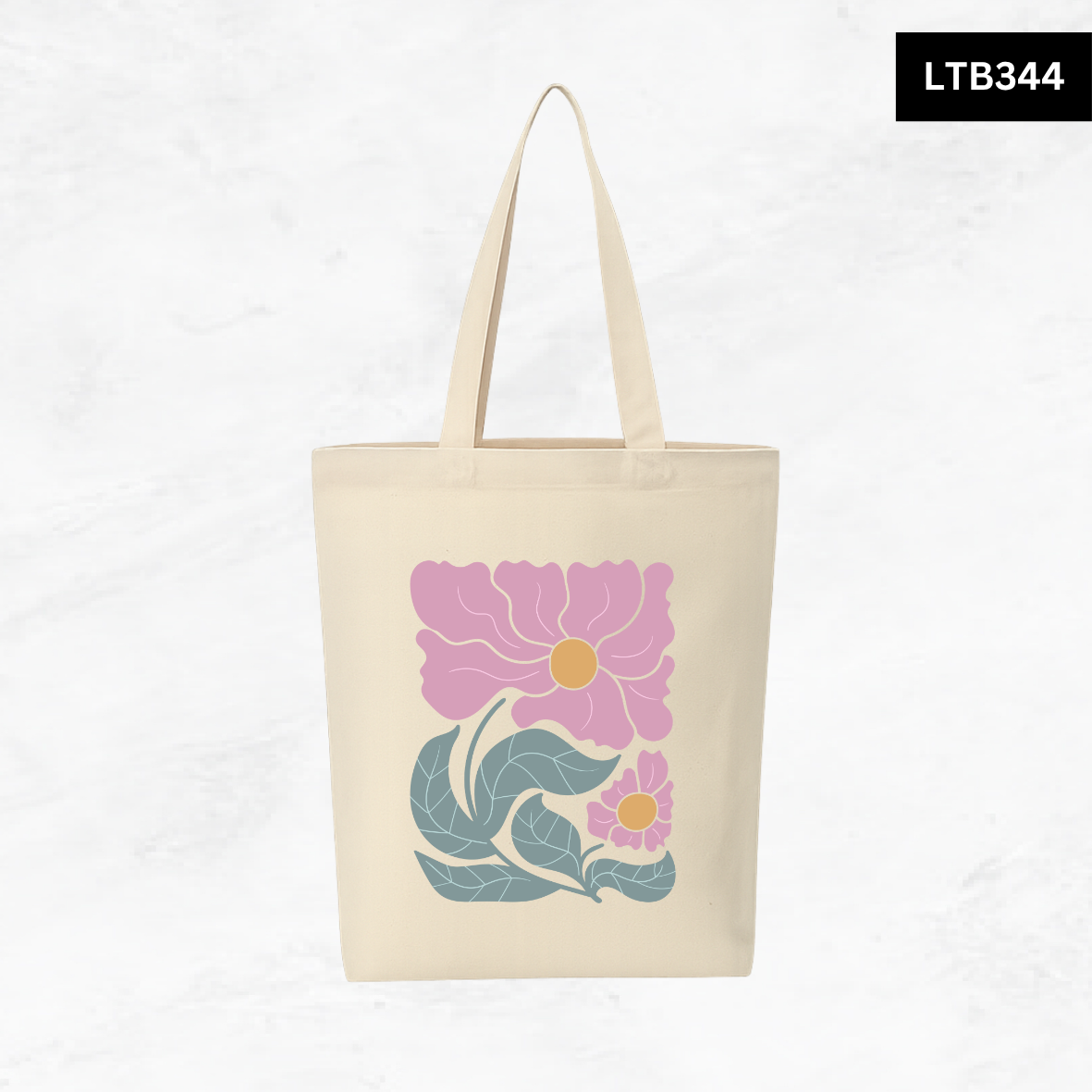 Canvas A4 Tote Bag - Floral Designs