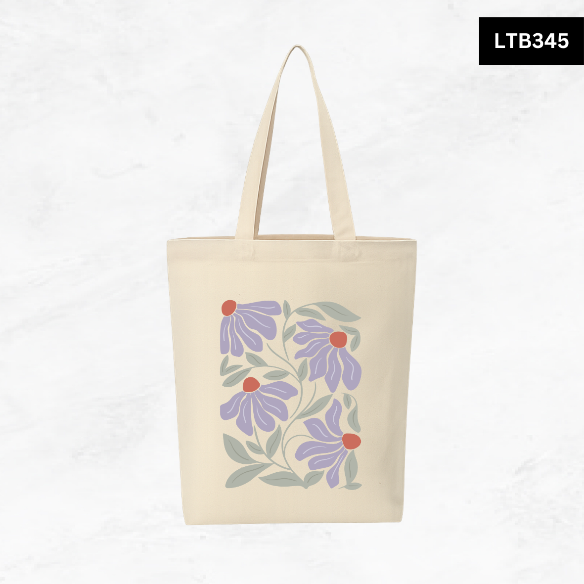 Canvas A4 Tote Bag - Floral Designs