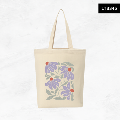 Canvas A4 Tote Bag - Floral Designs