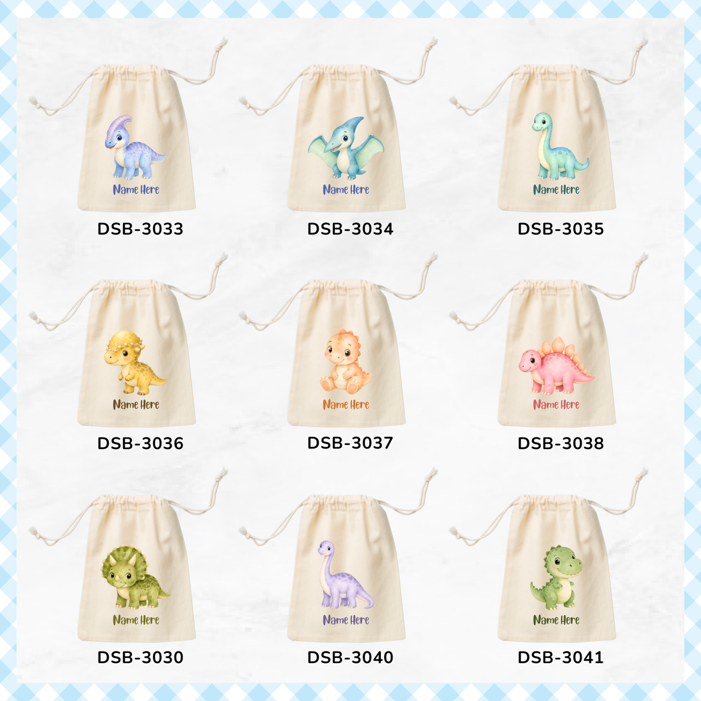 Jurassic Dino Pals Favor Bags
