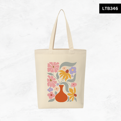 Canvas A4 Tote Bag - Floral Designs