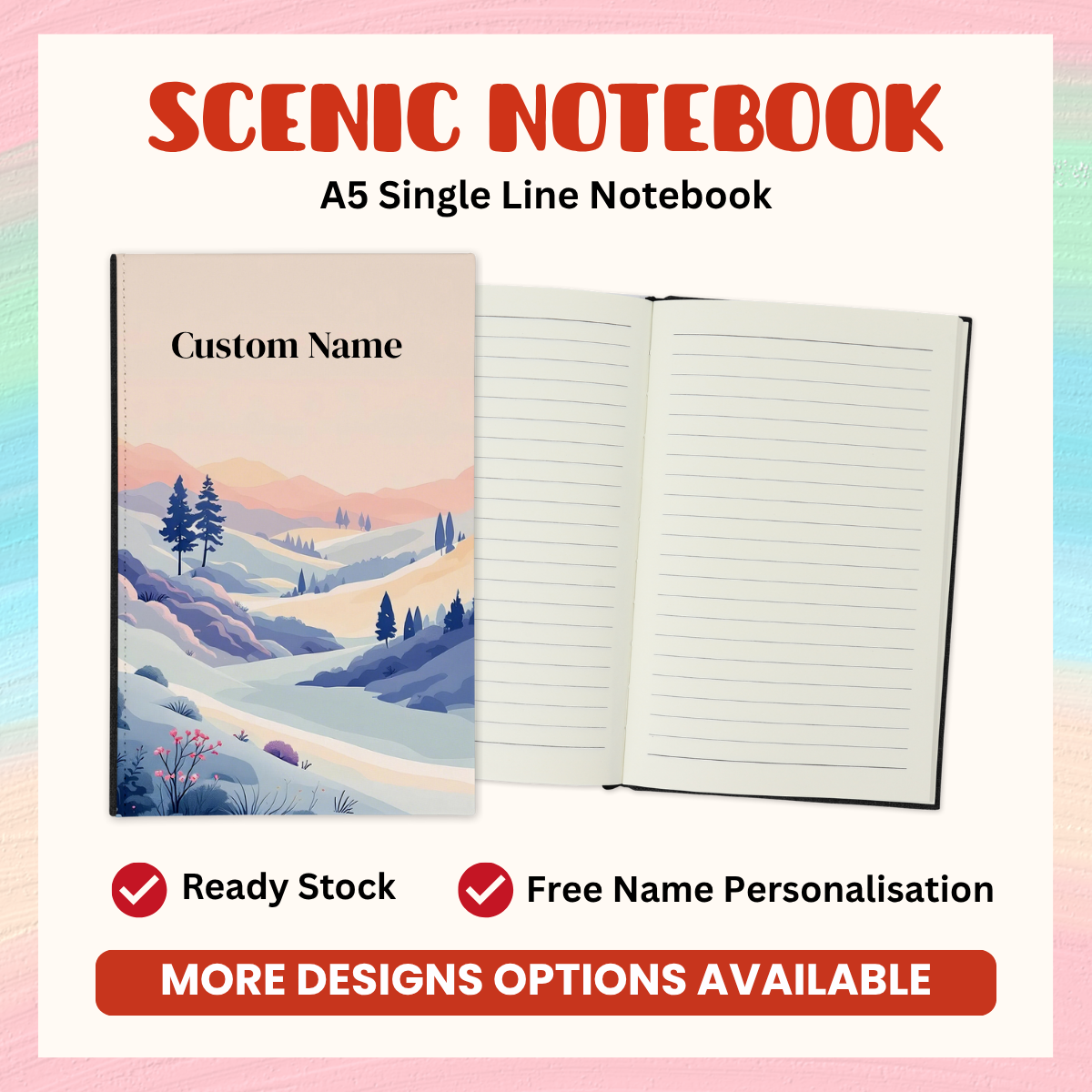 Scenic Custom Notebook