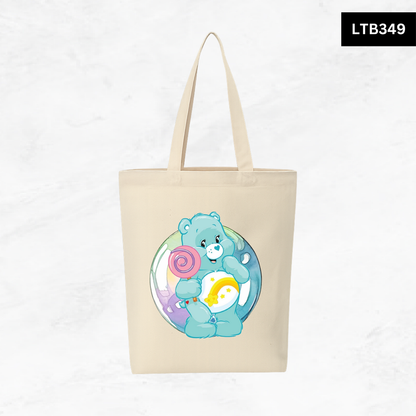 Canvas A4 Tote Bag - Care Bear
