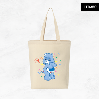 Canvas A4 Tote Bag - Care Bear