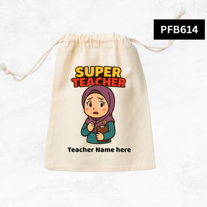 Super Teacher Custom Favor Bags