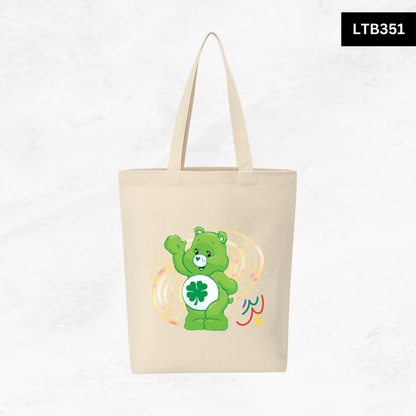 Canvas A4 Tote Bag - Care Bear