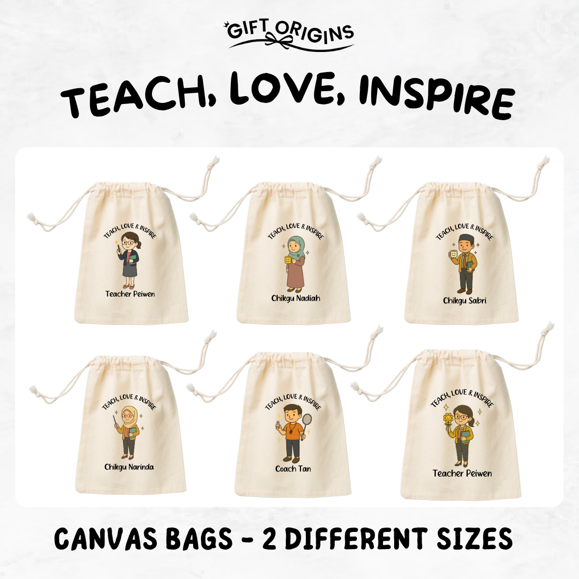 Teach Love & Inspire Favor Bags