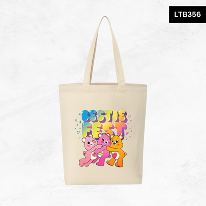 Canvas A4 Tote Bag - Care Bear