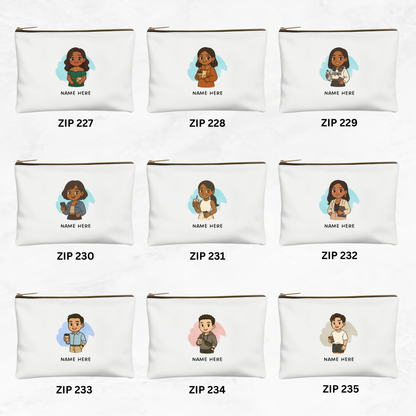 Custom Chibi Zipper Pouch