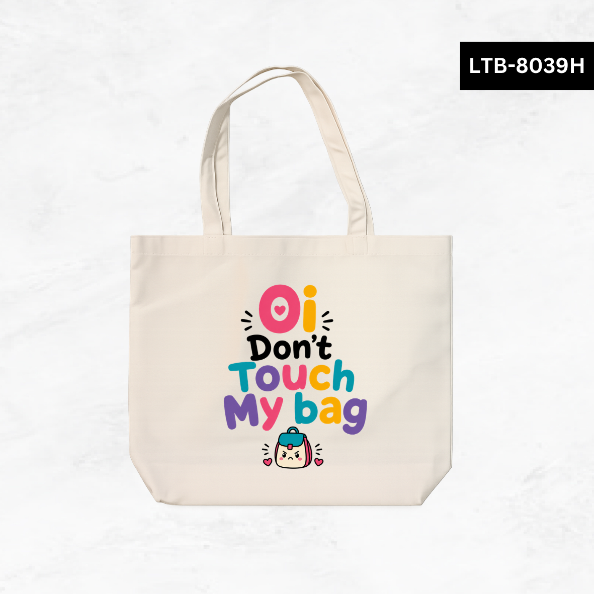 Horizontal Canvas Tote Bag - Teacher Vibes