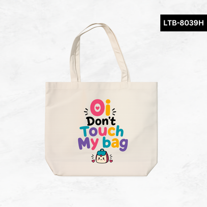 Horizontal Canvas Tote Bag - Teacher Vibes