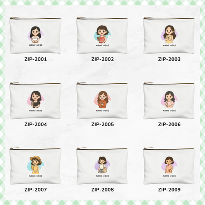 Custom Chibi Zipper Pouch