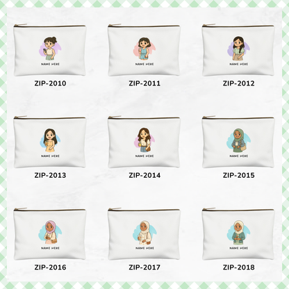 Custom Chibi Zipper Pouch