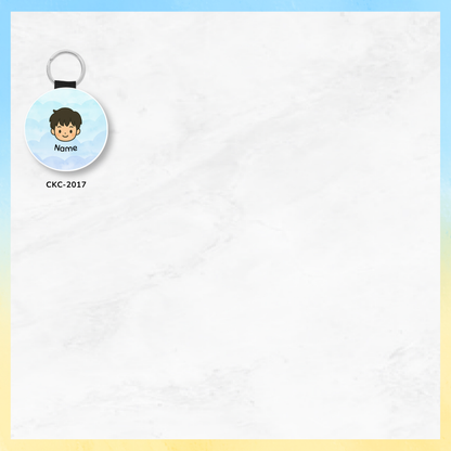 Chibi Character Round Name Key Tag