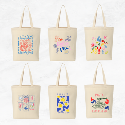 Canvas A4 Tote Bag - Summer Vibes