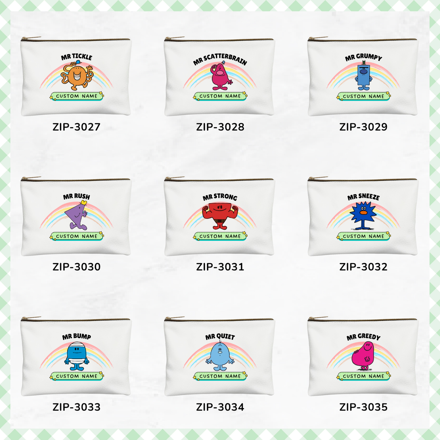 Little Miss/ Mr Series Zipper Pouch