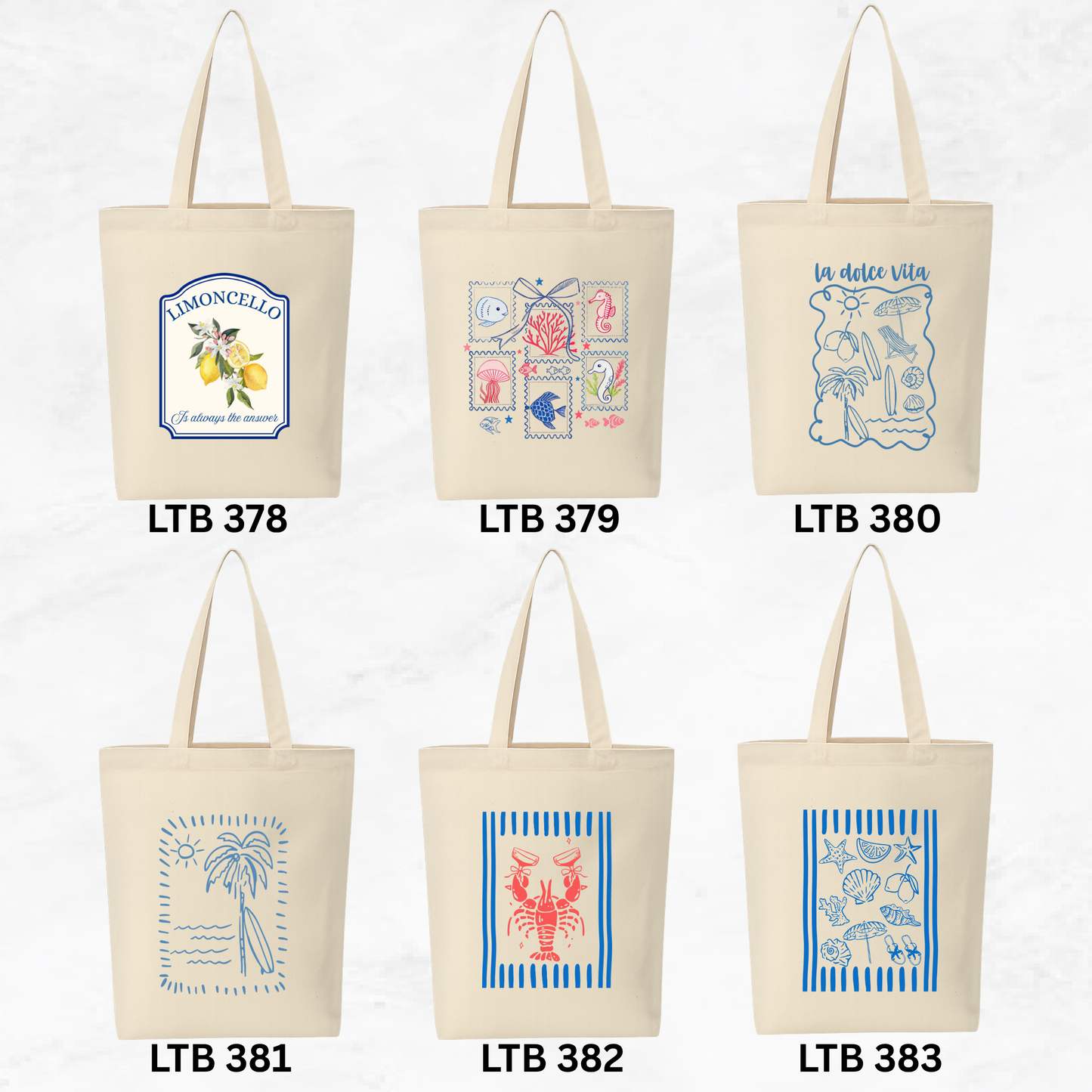 Canvas A4 Tote Bag - Summer Vibes