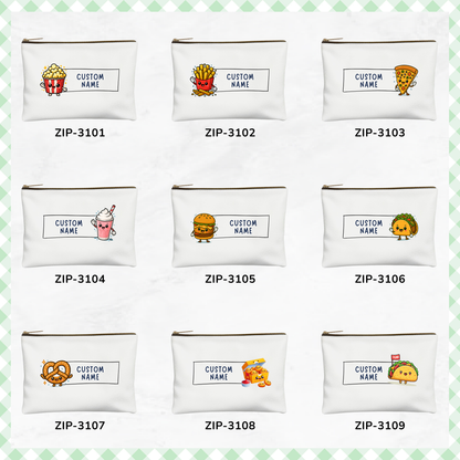 Foodie Series Zipper Pouch