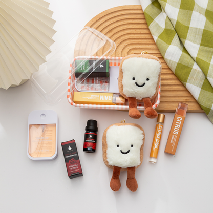 🎄 Christmas Plushie Bento Set – Limited Holiday Edition 🎁 Hand Sanitizer| Essential Oil | Aroma Roller