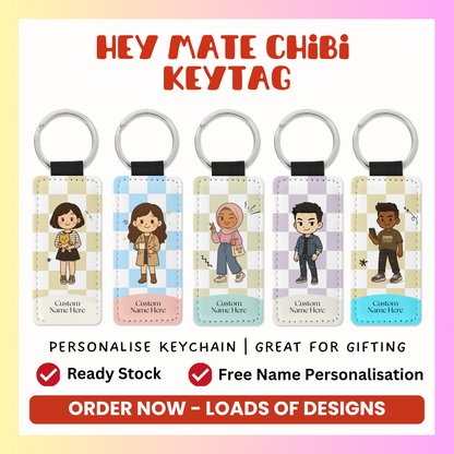 Hey Mate Chibi Key Tag