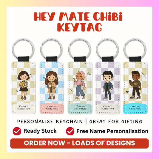 Hey Mate Chibi Key Tag