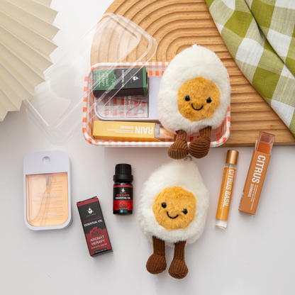 🎄 Christmas Plushie Bento Set – Limited Holiday Edition 🎁 Hand Sanitizer| Essential Oil | Aroma Roller