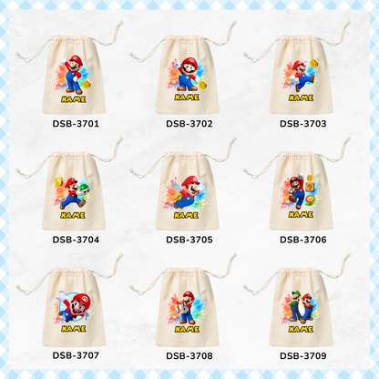Super Mario Custom Favor Bags
