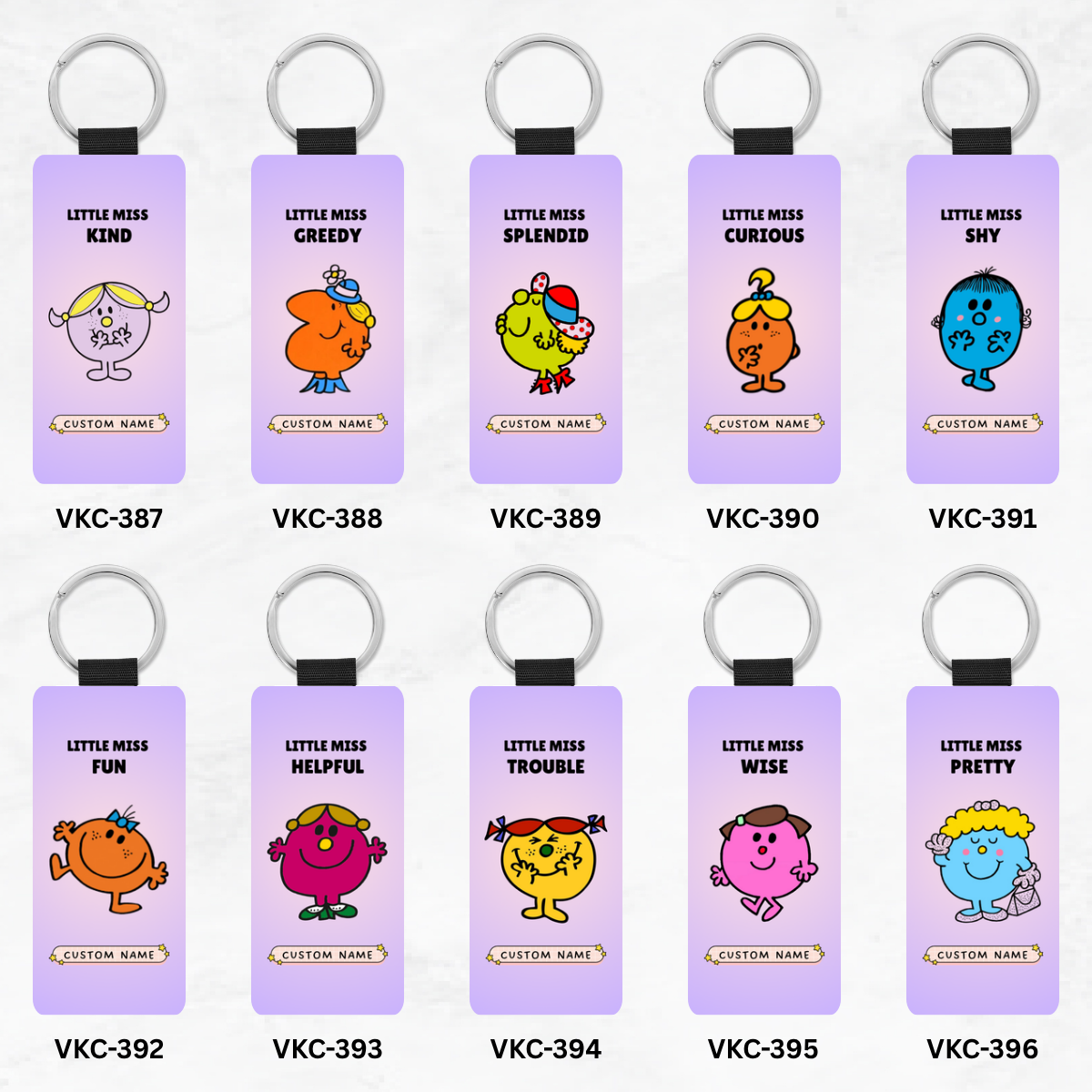 Little Miss/ Mr Series Key Tag