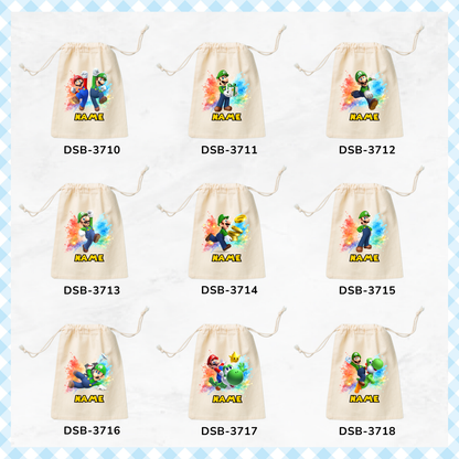 Super Mario Custom Favor Bags
