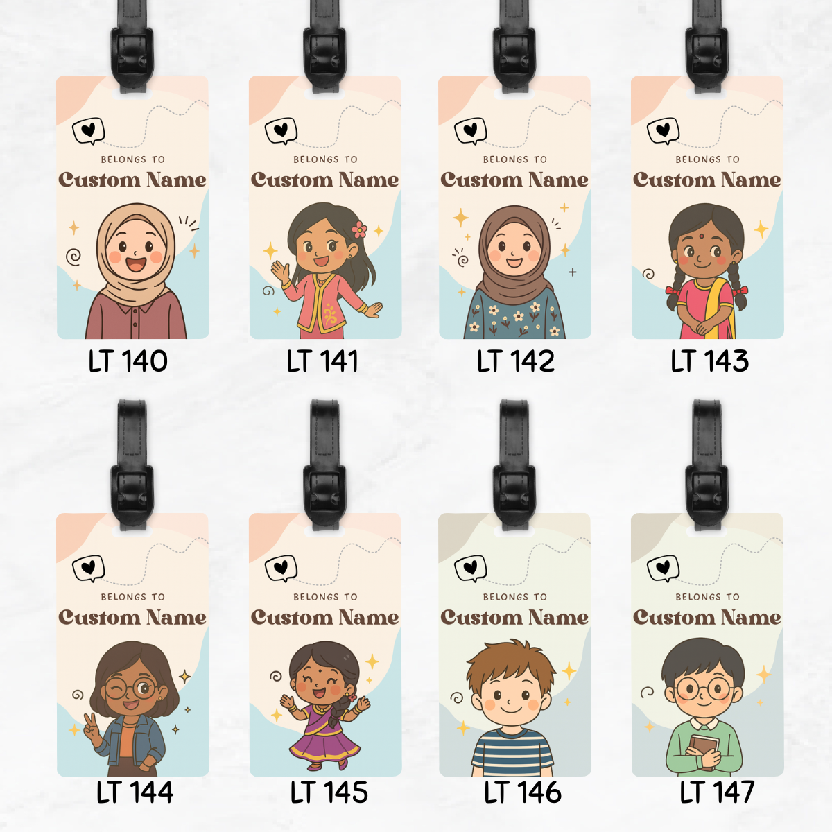 Chibi Luggage Tags