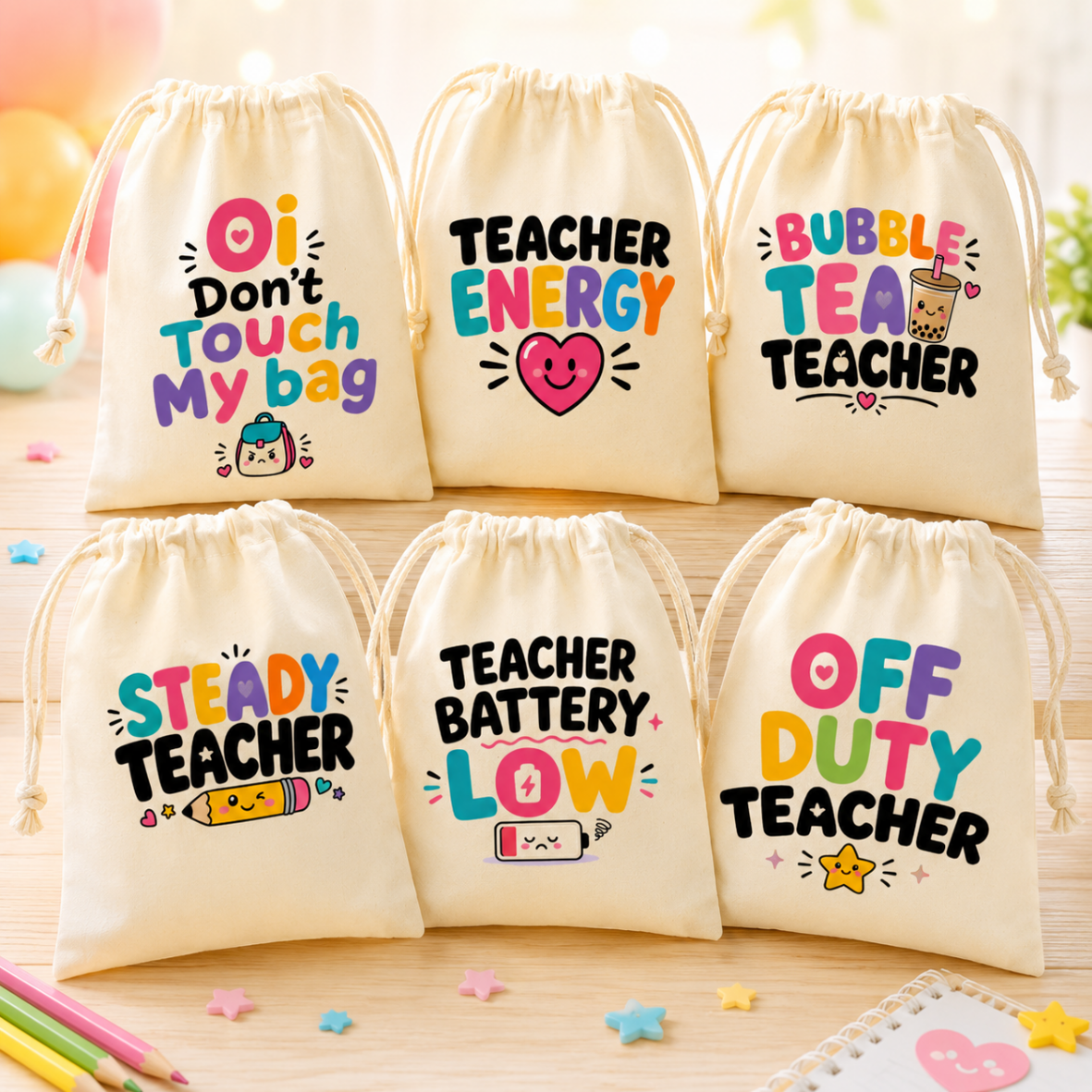 Teacher Quotes Custom Favor Bags