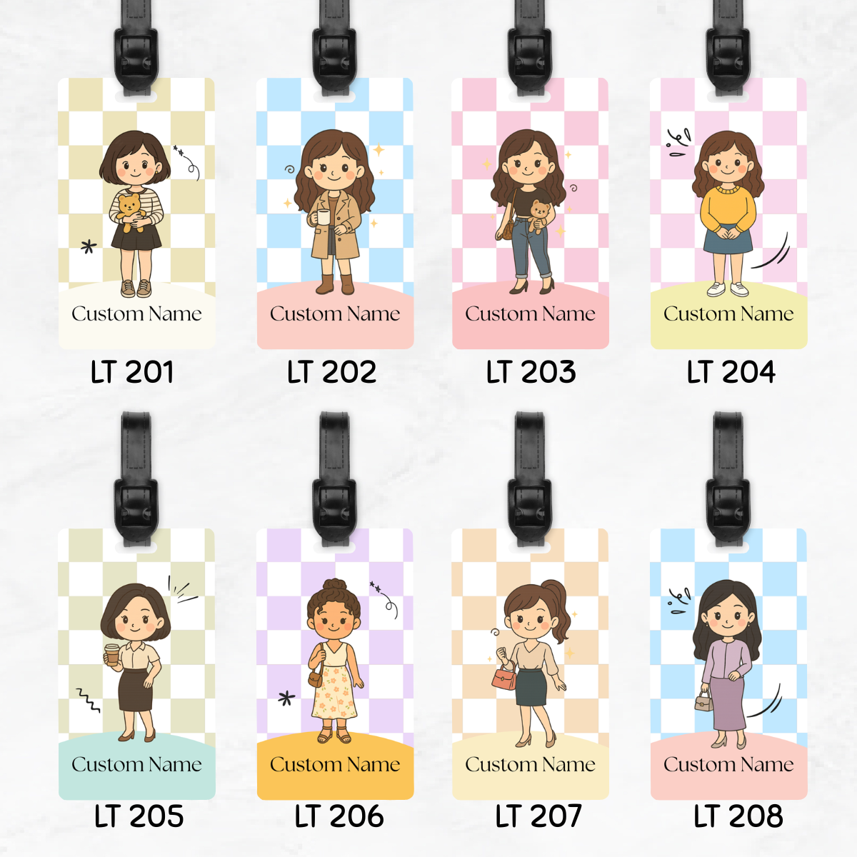 Hey Mate Chibi Luggage Tags