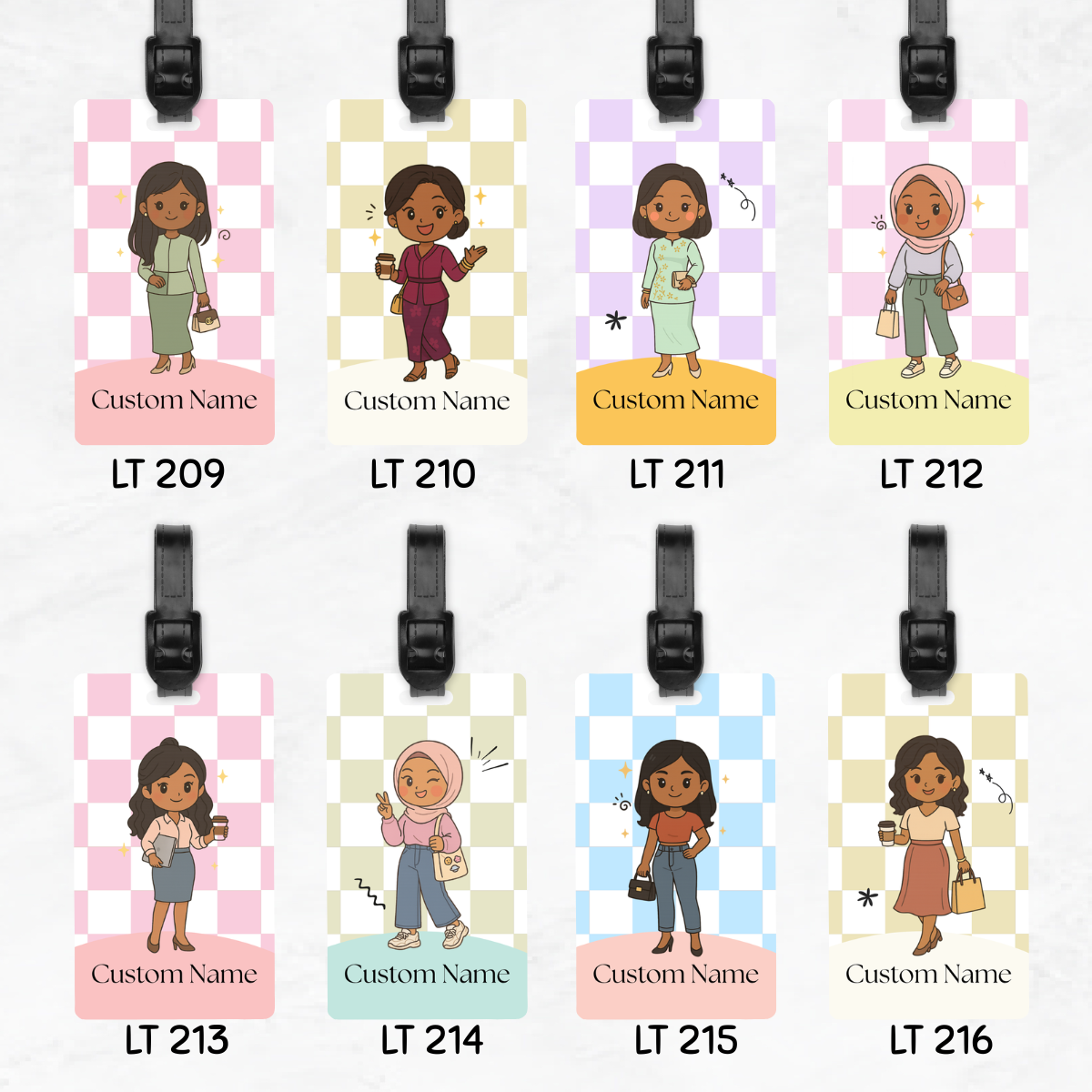 Hey Mate Chibi Luggage Tags