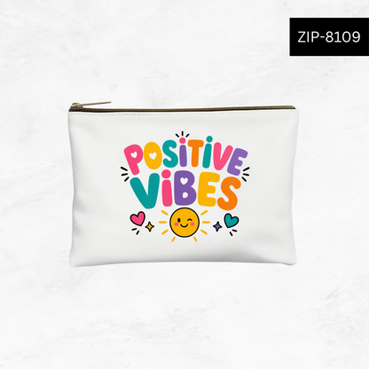 Teacher Vibes Fuel Custom Zipper Pouch