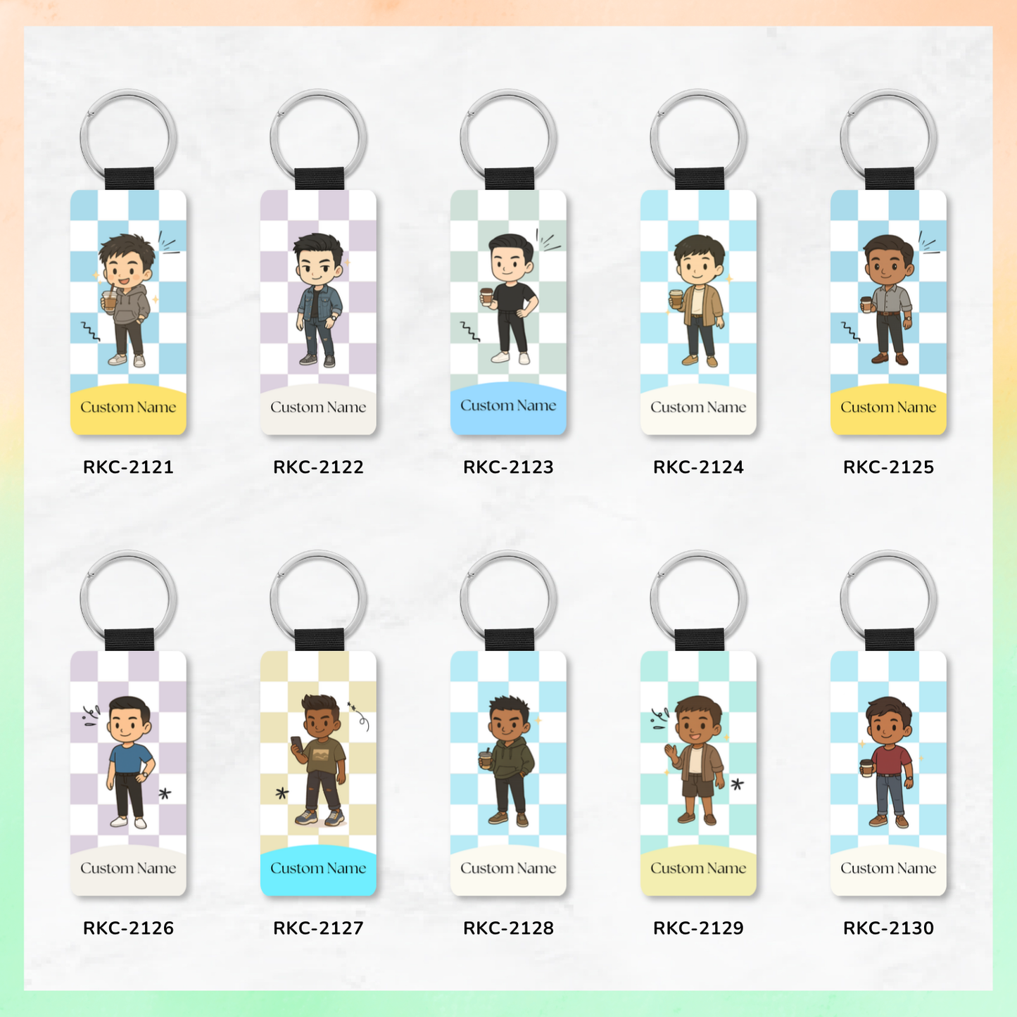 Hey Mate Chibi Key Tag