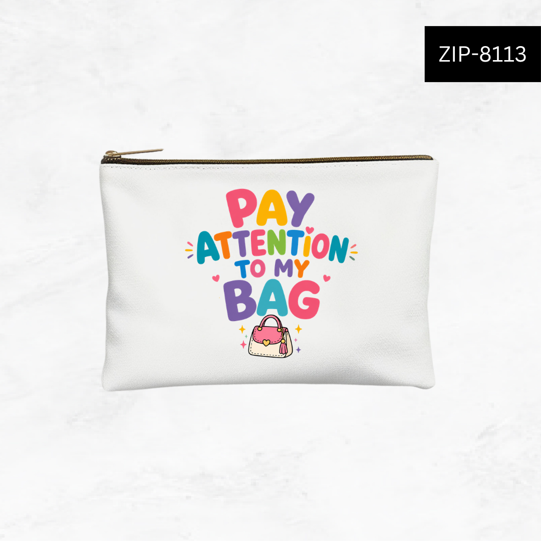 Teacher Vibes Fuel Custom Zipper Pouch