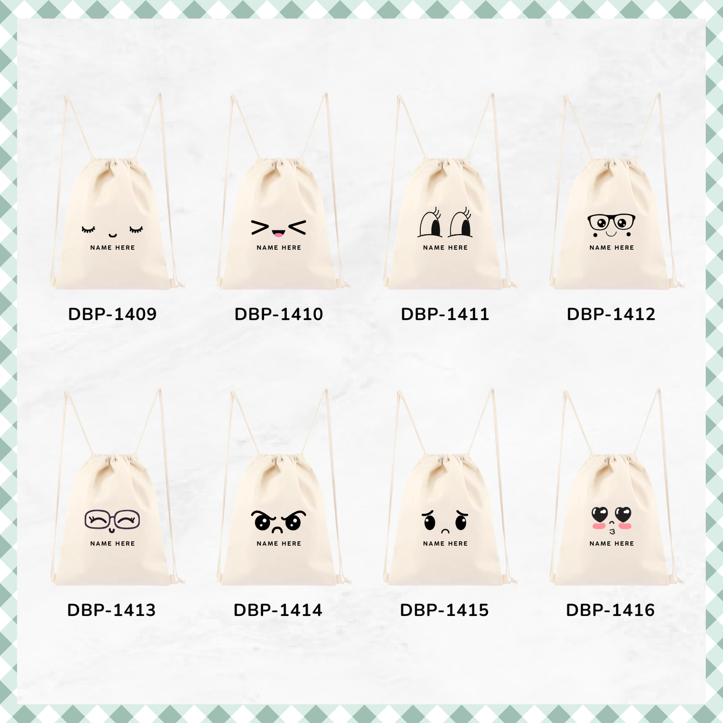 Emoji Faces Custom Backpack