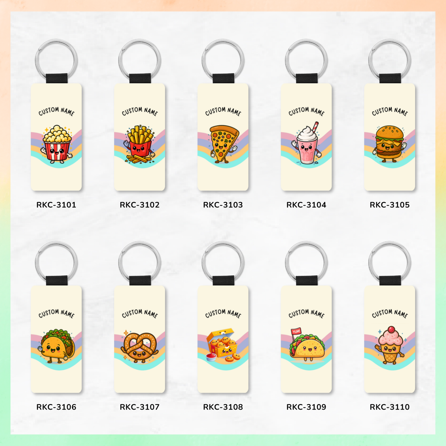 Foodie Key Tag